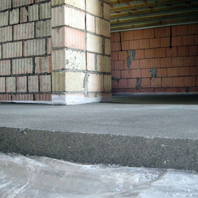 Цементная стяжка в разрезе - сделано в Москве